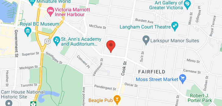 map of 109-1024 Fairfield Rd